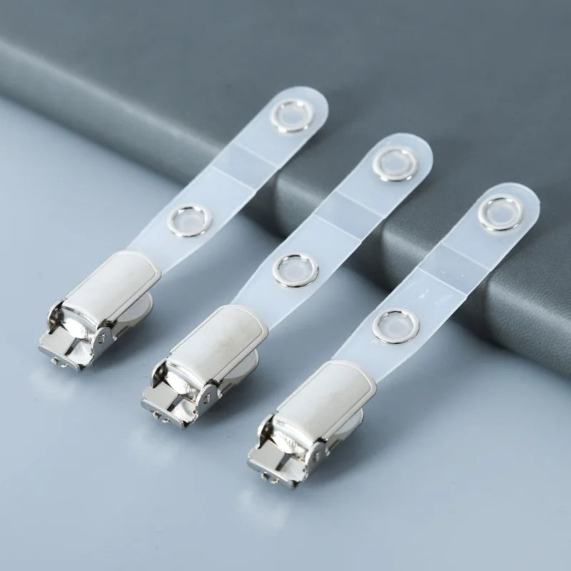 Badge Holders Name Tags Work Badges Premium Metal Badge Clips with Clear PVC Straps for ID Cards