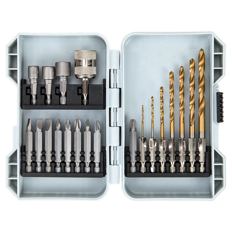 KAFUWELL BS3455 20pcs S2 Steel Impact Bit Set Screwdriver Bit Sets for Power Drills