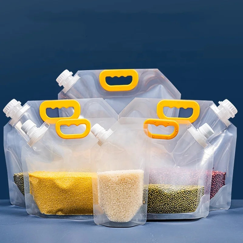 10L/5L/2.5L/1.5L/1L/500ml/10L Clear Plastic Drink Water Liquid Transparent Stand up Pouch with Spout
