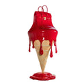 Large Resin Model Ice Cream Cone Sculpture for Shopping Mall Ornaments Outdoor Decorations Lightweight Waterproof Handmade