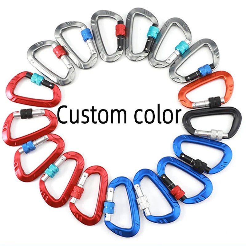 Custom Logo 12kn Aluminum Rotating Carabiner Hook