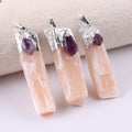 HUIYING Deno Hip Hop Customized Name Selenite Pendants For Sale