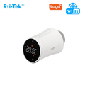 TUYA Wi-Fi Smart LED Thermostatic Radiator Valve TRV Anti-flammable PC Easy Installation Modern Alexa Google Home Apartment MegaBDM