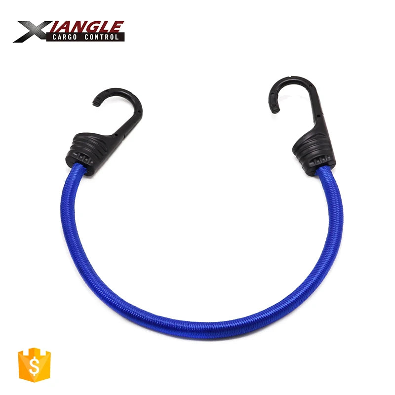 Wholesale Colourful Transport Belt Bungee Cord Motorcycle Cords Bungee Elastic Cord with Hooks Manufacturer