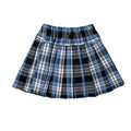 Girls Pleated Skirt Plaid Design Skirt Cotton School Uniform for Primary School Students