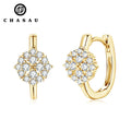 Luxury Trendy VVS1 1.8mm&1.4mm Moissanite S925 Sparkly Hoop Bezel Solitaire Earrings Jewellery for Women