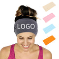 Free Design Custom Logo Four Season Yoga Basketball Outdoor Headband Sleeping Hairband