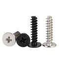 M1.2 M1.4 M1.6 M2 M2.5 M3 M4 M5 X 20mm Black Carbon Steel Ultra Low Head Phillips Thin Flat Head Mini Electronic Screw