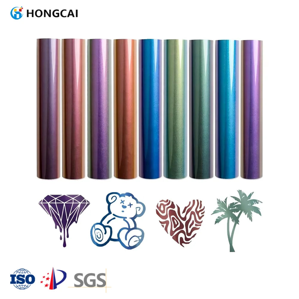 Chameleon Heat Transfer Film Sheet Color Printing Film HTV Heat Transfer Vinyl Roll for Textiles
