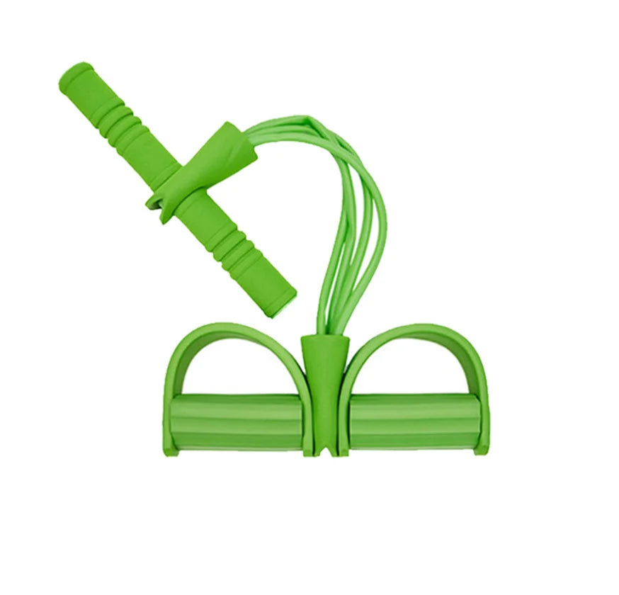 Yoga Stretching Fitness Strong Four-Tube Tension Rope Pedal Resistance Spring Rope Foot Rally