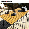 Lightweight Aluminum Folding Table Roll up Top Compact Outdoor Camping Dining Table with Carry Bag
