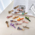 DOWELL Korean Wholesale Ponytail Clip Duck Hair Accessories Acetate love butterfly Hair Clips
