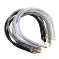 Korean Style Crown Head Hoop Simple Headwear for Women Hair Thin Bling Crystal Bead Headbands Girls