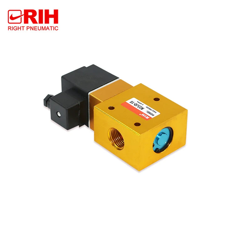 R23JD-15 3/2 Way High Pressure 2Mpa Air Solenoid Valve AC220V