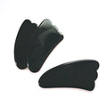 HZ Private Label Custom Pink Black Obsidian Massage Tool Natural Jade Stone Massager Facial Custom Shape Gua Sha Board