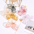 B.PHNE Hair Accessories Women Plastic Butterfly Hair Claw Clips Big Bow Translucent Big Hair Claw