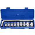 Convenient 10pcs Comprehensive Sockets 1/2 Impact Socket Set Hand Tool Set Bicycle Car Repairing Tool Set