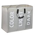 Wholesale Large Foldable Canvas Linen Cloth Storage Bag Laundry Hamper Durable Collapsible Laundry Basket Handles MegaBDM