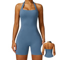 Trending Products 2024 New Arrivals Halterneck One-piece Yoga Suit Gym Wear Women's Jumpsuits Playsuits Gym Clothes Apparel