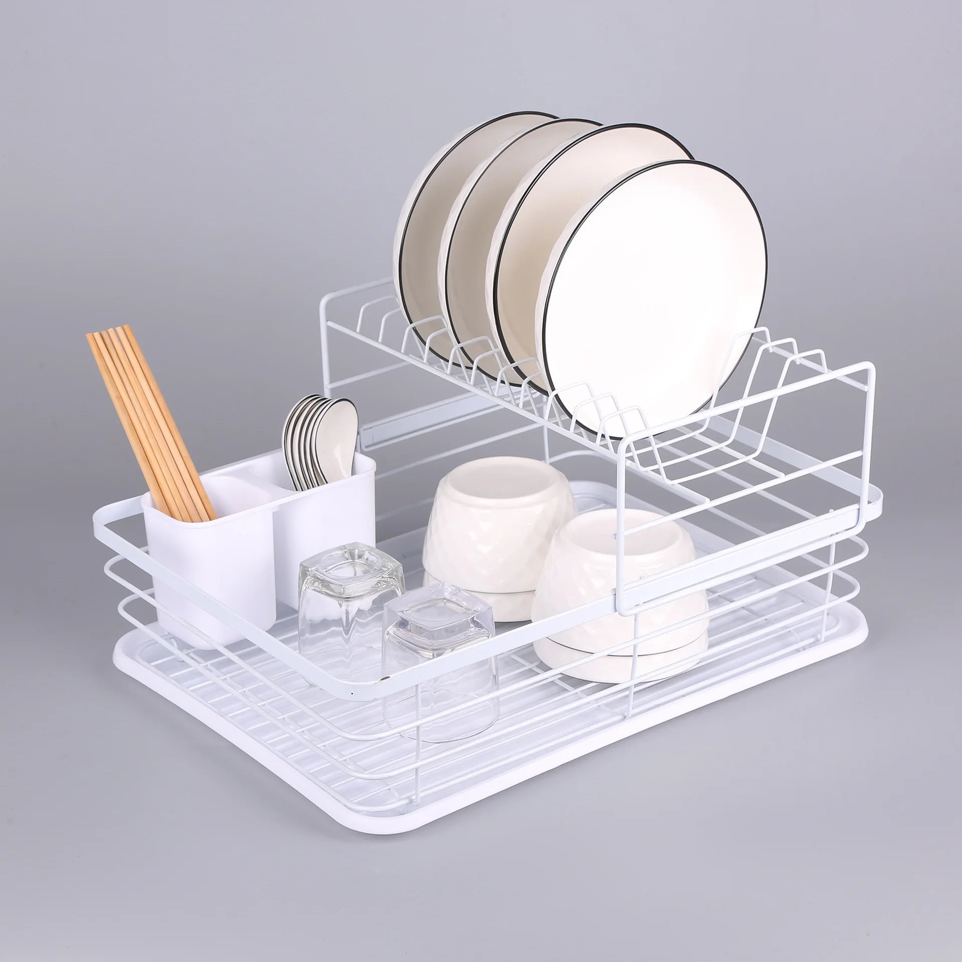 Top Selling Kitchen Iron Bowl Plate Tableware Storage for Shelving Freestanding Organizer Rack Holder