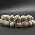 Natural Matte Round Graphic Feldspar Zabradorite Gemstone Loose Beads for Jewelry Making Bracelets Necklaces Earrings
