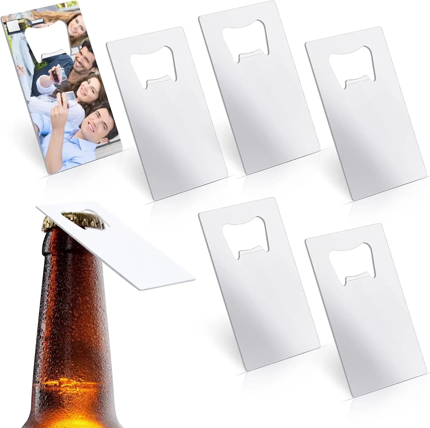 Double Sided Sublimation Blanks Bottle Opener for Beer Wedding Party Gifts Bar Kitchen Restaurant