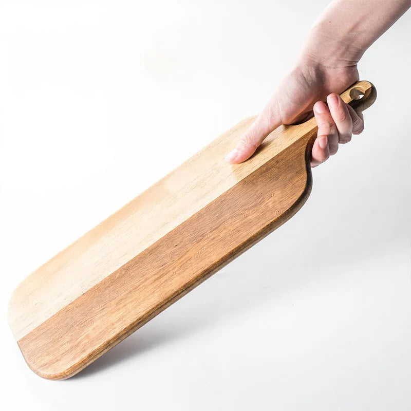 Laser Engraving Serving Board Fruit Vegetable Thick Cutting Board Cheese Bread Long Acacia Wood Chopping Board
