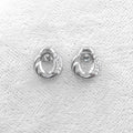 Sterling Silver 5*7mm Semi Mount Stud Earrings Empty Support Blank Claws Setting S925 Base Without Center Stone for DIY Inlay