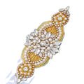 Diy Iron-on Handmade Accessories Bride Applique Wedding Dress Veil Ornament Luxury Crystal Rhinestone Pearl Beaded Clothes Patch