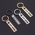 Manufacturer Personalized Blank Keychain Engraved Key Ring Key Chain Custom Jewelry Stainless Steel Keychain for Gifts