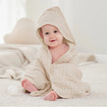 100% Cotton Hooded Bath Robe for Kids Quick-Dry Cloak for Newborns Soft & Absorbent Gauze Bath Towel