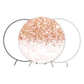 5ft 7ft Round Tension Fabric Cover Display Circle Arch Backdrop Panels Stand