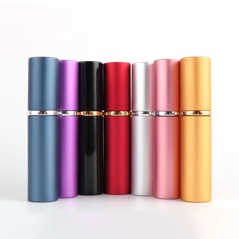 Cosmetics Bottle Perfume Spray Bottle Superior Quality Refillable Aluminum Customizable Round Mini Portable Travel 5ML 10ML