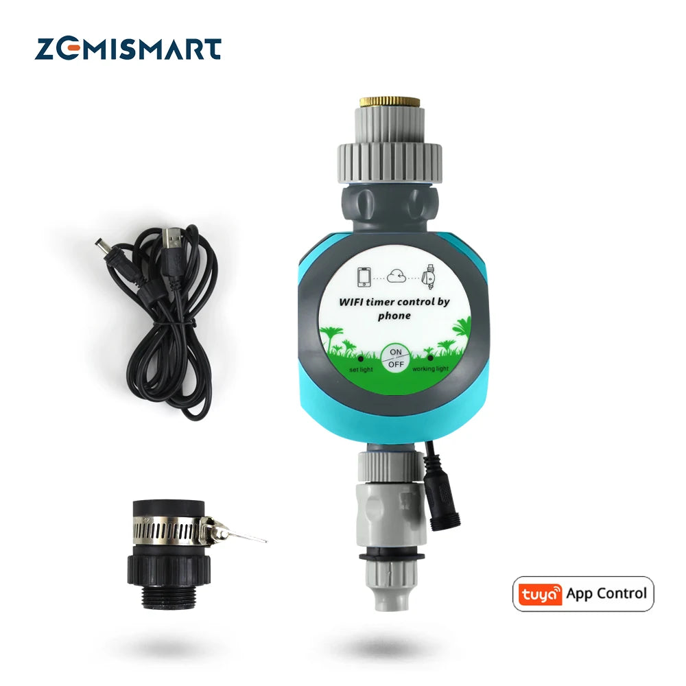 Zemismart Tuya WiFi Smart Irrigation System Automatic Electric Garden Sprinkler Remote Timer Alexa/Echo/Google Home Farm Lawn