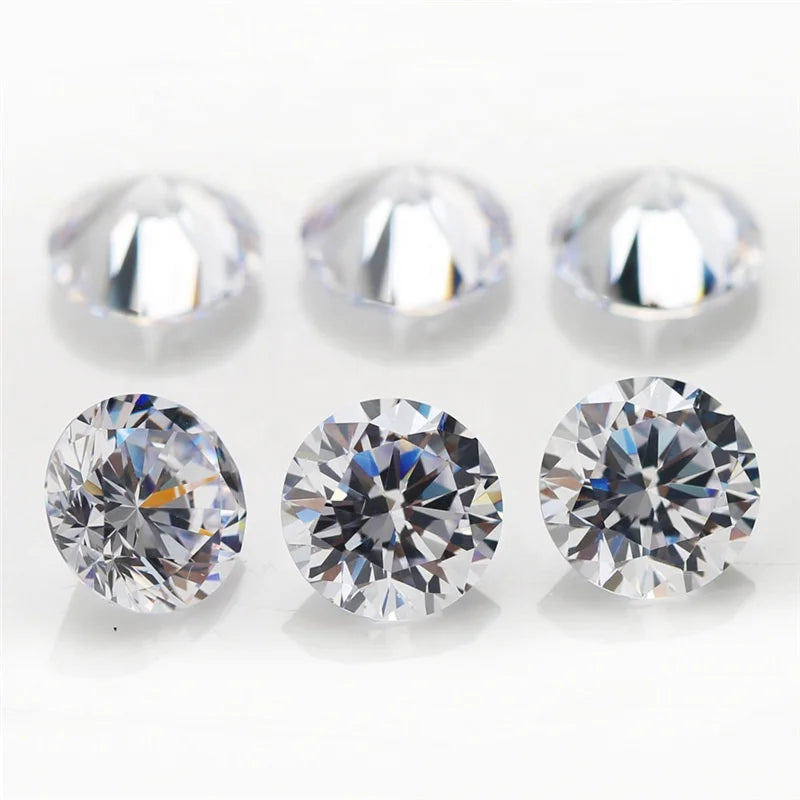 Wholesale Price 6.5mm 1ct Excellent Cut VVS Loose GRA Moissanite Diamond for Ring
