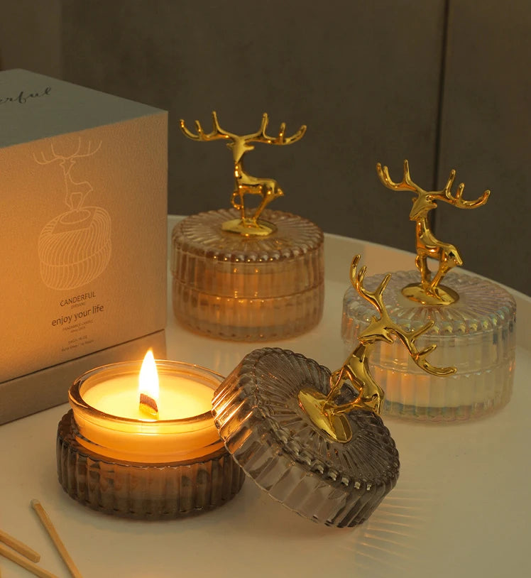 2025 Trending Luxury Fragrance Scented Candles Set by Soy Wax with Glass Ceramic Candle Jars for Birthday Christmas Home D��cor