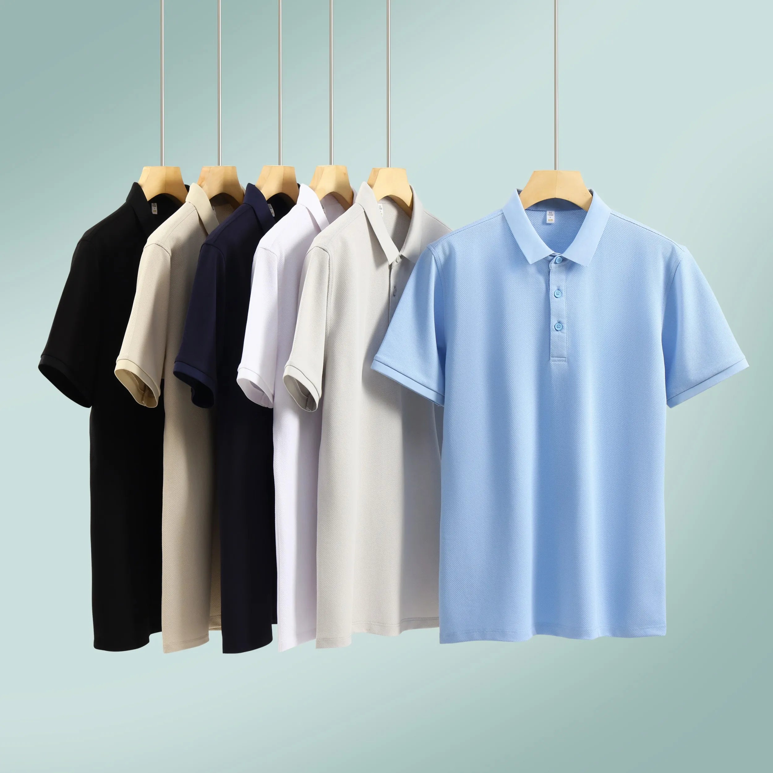 Hot Sale Men's Polo Shirts Custom Design Your Own Brand Short Sleeve Knitted Fabric Polo t Shirts Men