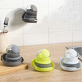 Non-Stick Oil Washing Pot Bowl Cleaning Brush PP Pressed Liquid Pot Kitchen Artifact Brush for Car Use