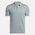Men's Sweat Wicking Short Sleeve Knit Pique Polo Shirt Front Button Golf Polo Shirts