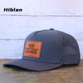 Custom Embroidery Rubber logo 5 Panel Polyester Water Resistant Hat Two Tone Snap Back a Frame Baseball Cap for Men&women
