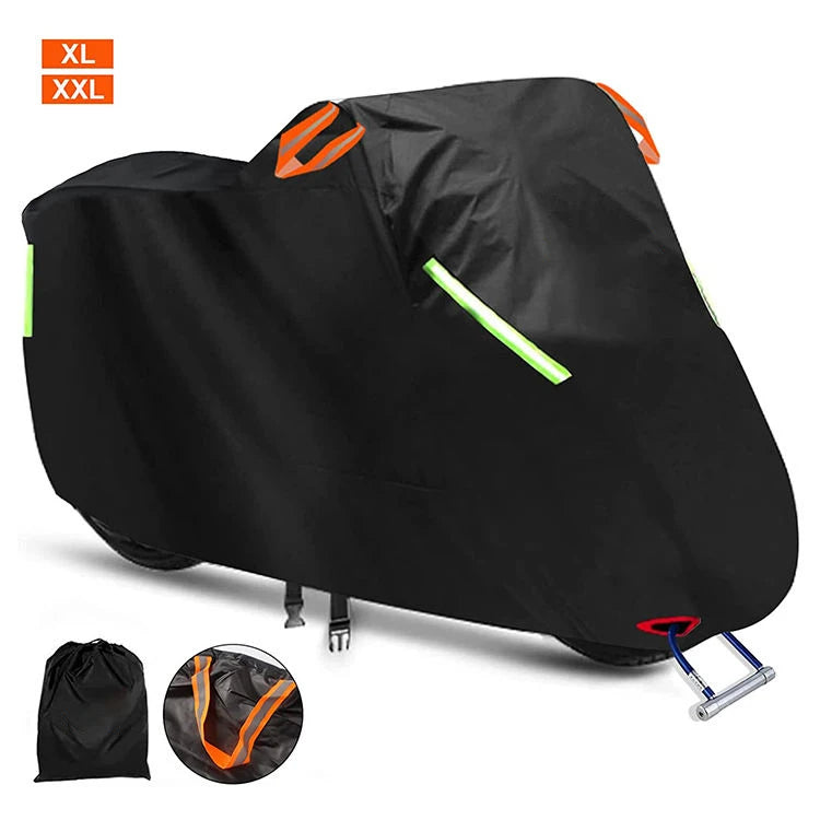 All Season Outdoor Waterproof UV Protection Windproof Motorcycle Protection Cover Ripstop Oxford Material Customizable Colors