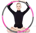 8 Detachable Soft Padding Weighted Exercise Hoop Rings Fitness Circles for Adults and Children