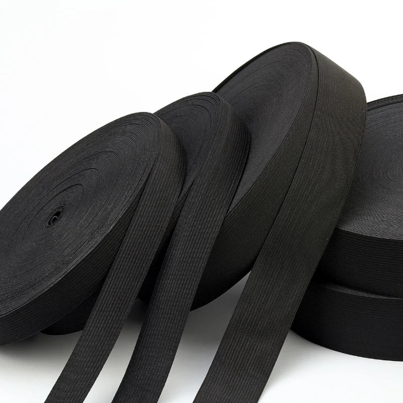 1 Inch Knitted Polyester Woven Elastic Band Tape 4cm Thick Embroidered Technics SPandex Material Shoe Oeko-Tex Certified Logo