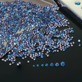 Xingyue Gems Promo Discount 0.8-2mm Wholesale Bulk Gra Vvs1 Color Royal Blue Loose Melee Mossanite Moissanite Diamonds Stones