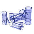 YIFENG UPVC Transparent Pipe Fittings Oblique Three-way Upvc Industrial Pipe Y-tee Perspective Fittings Plastic Plastic Pipe