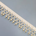 G021 Popular White Color Custom Colorful Bead Tassel Fringe Trim for Dance Dress