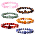Wholesale Men's protection Jewelry 8mm tiger Eye Stone Yoga Bracelet Elastic Natural for Men Women