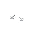 Trendy 925 Sterling Silver  Women Student Teen Jewelry Gift Minimalist Small Love Heart Stud Earrings