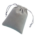 Custom Logo Printed Black Drawstring Velvet Pouch Bags Exclusive Gift Packaging & Printing for Jewelry