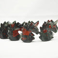 Huiying 50*45*20mm animal carvings African Blood Stone crystal jade horse unicorn Carving Sculptures